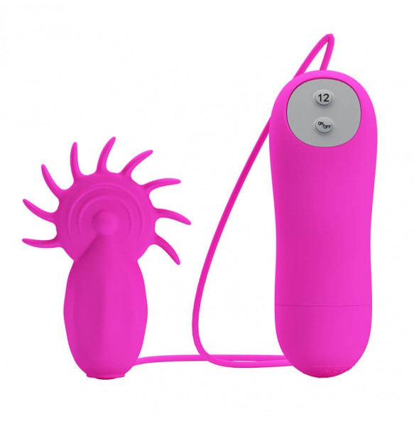 PRETTY LOVE - Wheel Of Tongues Massager Vibrator (Battery - Purple)